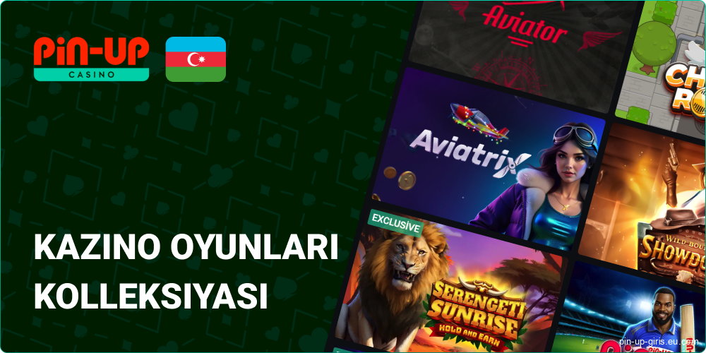 Pin Up Azerbaijan-da Oyun Kitabxanası və Kateqoriyaları